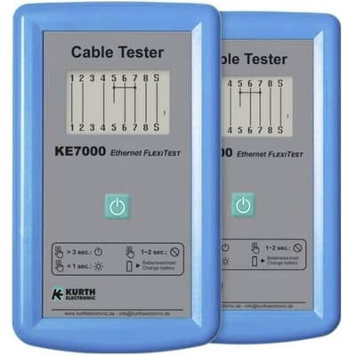 Gossen Metrawatt KE7000 Set Netwerktester Doorgang, Indentificatie, Polariteit, Onderbreking