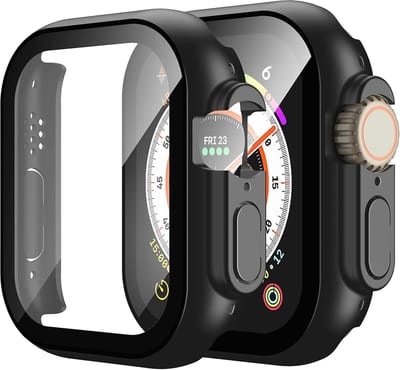 Screen Protector - Hoesje Zwart 49mm Geschikt voor Apple Watch Ultra 3 /Ultra 2 /Ultra - 49mm Beschermmend Hoesje Full Cover Hard Case