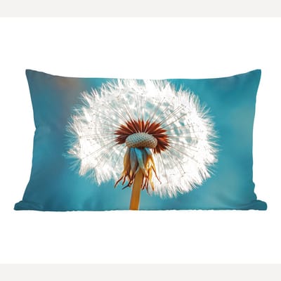 Sierkussens - Kussentjes Woonkamer - 60x40 cm - Paardenbloem - Natuur - Bloemen - Blauw