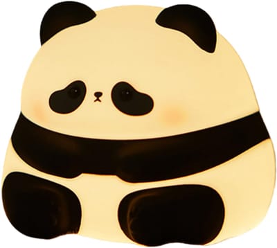 longziming -Panda Nachtlampje van Zacht Siliconen – Dimbaar LED Nachtlicht met Timer en Oplaadbare Accu voor Kinderkamer, Slaapkamer en Bureau