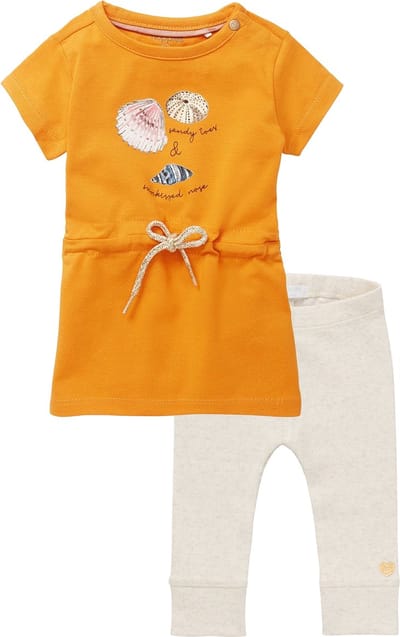 Noppies - Kledingset - 2 delig - Jurk Machala Sunflower - Legging Melissa Oatmeal - Maat 62