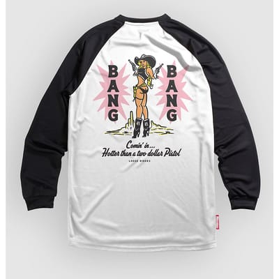 Loose Riders Bang Bang Long Sleeve Jersey wit