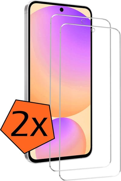 Screenprotector - 2 Stuks - Geschikt voor Samsung Galaxy S24 FE - Extra Sterk - Gehard Glas - Beschermglas - Tempered Glass - Screen Protector