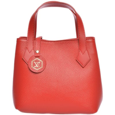Luisa Vannini Rood Rundleer Tas