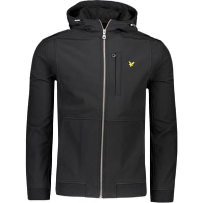 Lyle & Scott softshelljack in zwart