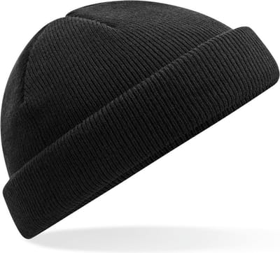 Beechfield Gerecycleerde muts in vissersstijl B43R - Black - One size