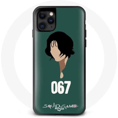 Coque - Maniacase - Iphone 11 - Squid Game Kang Sae Byeok - Protection - Souple noir
