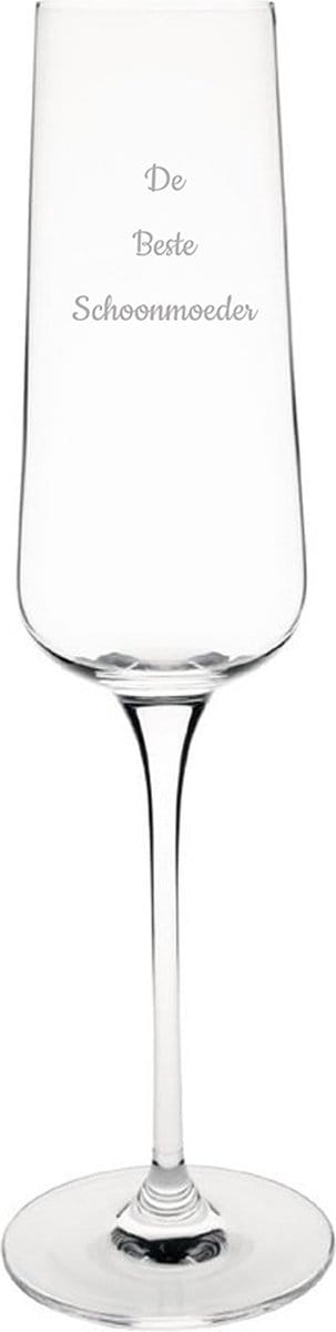 Gegraveerde Champagneglas 27cl De Beste Schoonmoeder