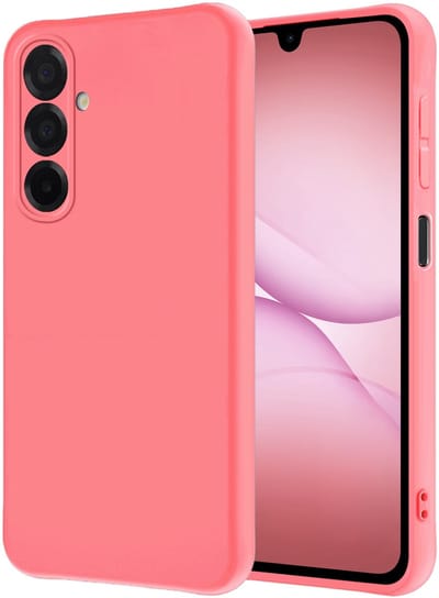 Hoesje - Geschikt voor Samsung Galaxy A17 - Sterk & Shockproof - Hoes Cover - Siliconen Case - Lichtroze