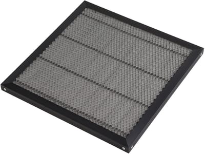 Dailygoody - Honeycomb Werktafel - CNC-bewerkt aluminium - Zwart - Lasersnijbed - Ideaal voor graveermachines - 400 x 400 mm - Handmatig