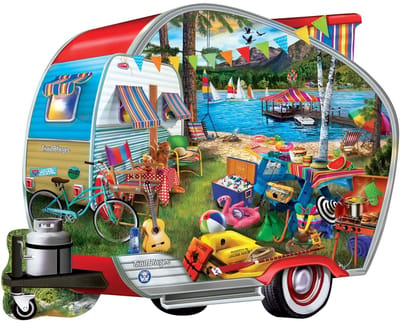 Master Pieces legpuzzel Happy Campers 1000 stukjes multicolor.