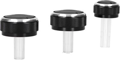 Auto Conditioner Knop - Klimaatregelaar Vervanging - Interieur Upgrade - Slipbestendig Handvat - 3 Stuks - Zwart