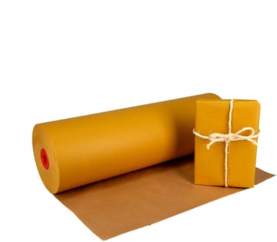 Inpakr Okergeel Kraftpapier op Rol - 59 cm x 400 m - 50 g/m2 - FSC - 1 Rol