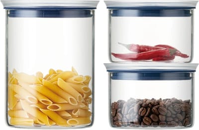 Vacuüm Vershoudbakjes 3-delige Set Glas - Vacumeermachine