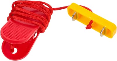 Loopband Noodstop - Veiligheidssleutel Koord - Fitness Veiligheid - Universele Compatibiliteit - 6 x 5.2 x 3.5 cm - Rood
