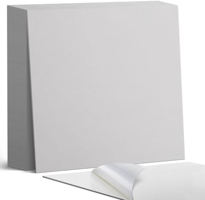 Coloray Plaktegels - Grijs Zelfklevende Tegels - 20 cm x 20 cm - Grijs Plaktegels - 20 stuks - Vierkant PVC Tegels - Plaktegels Badkamer - Plaktegels Vloer - Vinyl Tegels Zelfklevend - Wandtegel Zelfklevend