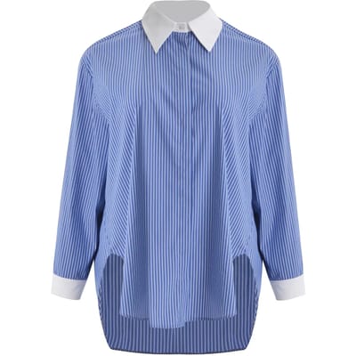Gestreepte damesblouse met lange mouwen Mat Fashion