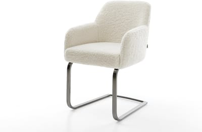 Sledestoel Greg-Flex sledemodel vlak grafiet teddy beige pocketveer kern