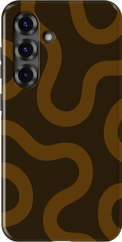 DripCase Motion Flow Tough Hoesje Samsung Galaxy S25 | Backcover met Mag | Trendy Design | Valbescherming | Fluid Roots
