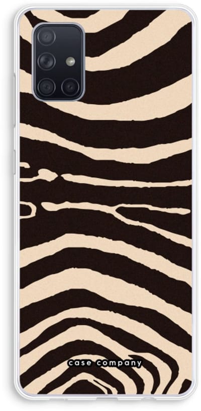Case Company® - Hoesje geschikt voor Samsung Galaxy A71 hoesje - Arizona Zebra - Soft Cover Telefoonhoesje - Bescherming aan alle Kanten en Schermrand