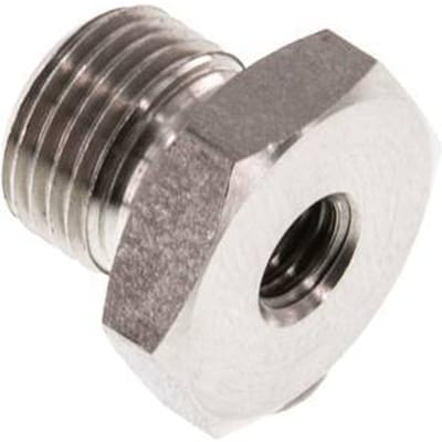 M5 x G 1/8'' F/M RVS Verloopring 40 Bar