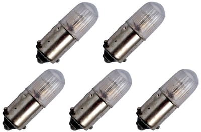 Miniatuur Signaallamp Ba9s 230V - 5 stuks - T10 Neonlamp Ø10mm - 28mm - 2500K - Dimbaar - Rood