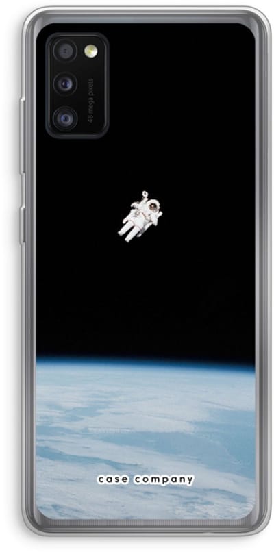 Case Company® - Hoesje geschikt voor Samsung Galaxy A41 hoesje - Alone in Space - Soft Cover Telefoonhoesje - Bescherming aan alle Kanten en Schermrand