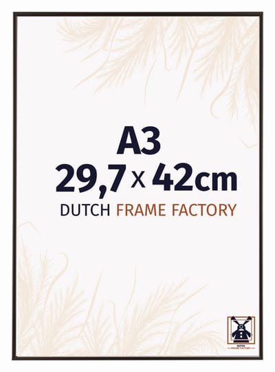 Fotolijst A3 29,7x42 cm - Kunststof - Antraciet - Easy