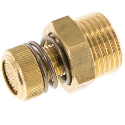 G1/2'' Messing Smoorgeluiddemper Met Geribbelde Schroef