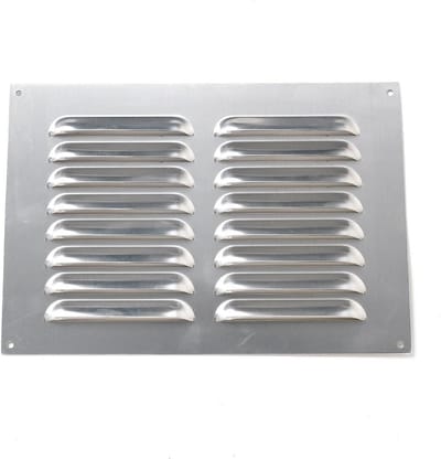 Gleuf ontluchtingsrooster 9 x 6 inch - aluminium, wit