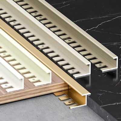 Trapneusprofiel Flexibel - Randafwerking Tegels - Vloeren Afwerken - Buigbaar Aluminium - 135cm 2 Stuks - Zwart