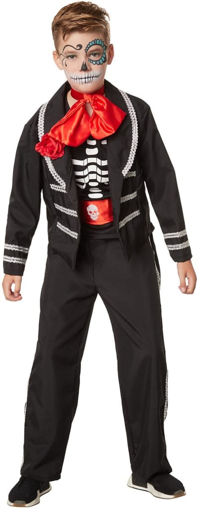dressforfun - Griezelige schooljongen 140 (9-10y) - verkleedkleding kostuum halloween verkleden feestkleding carnavalskleding carnaval feestkledij partykleding - 301997
