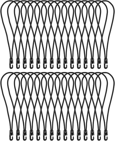 Rubber Tensioner met Haken voor Zeilen, Zware Kwaliteit, Ideaal voor Tent, Banner en Zeilbevestiging (10 cm)