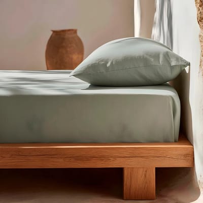 GAMUSI Hoeslaken 100% Katoen – Zeewater – 100x200x30 cm – Elastisch Hoeslaken – Zacht & Ademend – 144 TC – Perfecte Pasvorm