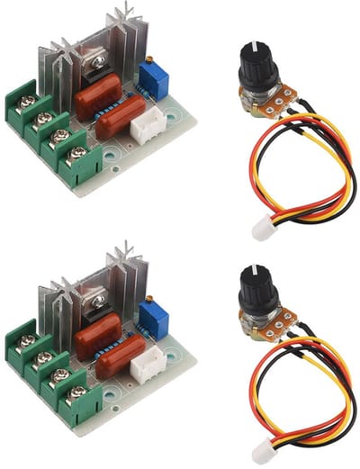 Motor Snelheidsregelaar 25A, 2000W, AC 50V-220V - Verstelbare Spanningsregelaar met Dimbare LED Module