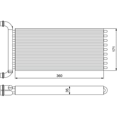 Warmtewisselaar, interieur verwarming VALEO 811521