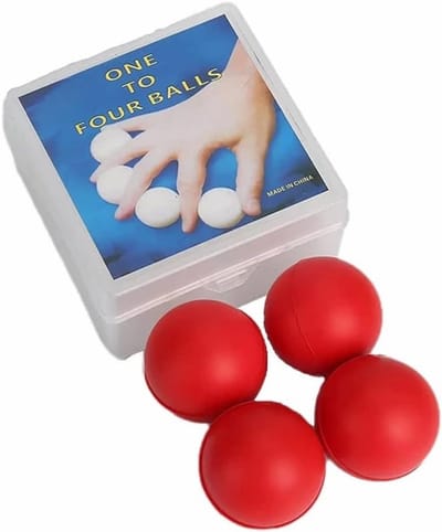 Magische Biljartballen - Truc Ballen - Goocheltrucs Podium - Zacht Rubber Materiaal - Dia 42 cm - Rood