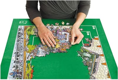 Puzzel Rol - Legpuzzel Mat - Puzzels Opbergen - Inclusief Extra Puzzel - Tot 1000 Stukjes - Groen