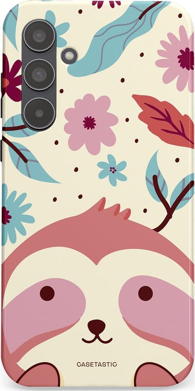 Casetastic Hoesje Geschikt voor Samsung A55 - Stijlvolle Beschermende Duo-layer Case - Luiaard knuffels