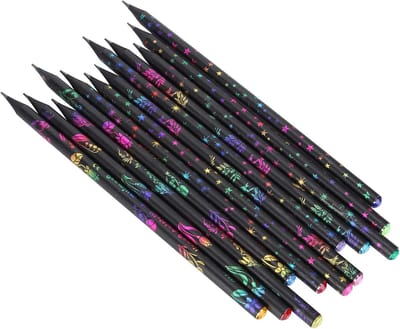 Set van 12 HB Potloden voor Mooi Schrijven en Tekenen, Perfect voor School en Kantoor Benodigdheden