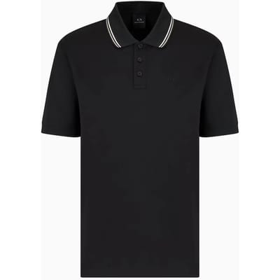 Armani Exchange Xm000466_af10337 Korte Mouw Poloshirt Zwart S Man