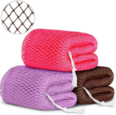 SnelShoppen - Afrikaanse Exfoliërende Netspons, Loofah Badspons, Lichaamsscrubber, Douche Sponzen, Rugscrubber, Diepe Reiniging, Dode Huidverwijdering