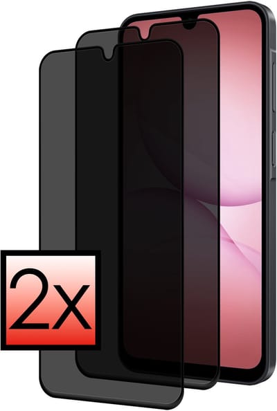 Screenprotector - 2 Stuks - Geschikt voor Samsung Galaxy A17 - Privacy Filter - Beschermglas - Gehard Glas - Tempered Glass - Screen Protector - Anti Spy - Full Display Cover