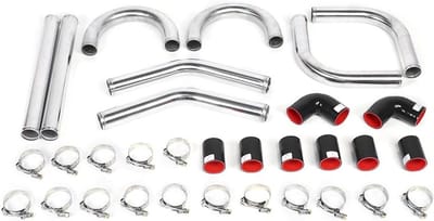 Universele Intercooler Silicone Slang, 51mm Turbo Piping Kit, Aluminium Pijp en Accessoires voor Verbeterde Prestaties en Koeling