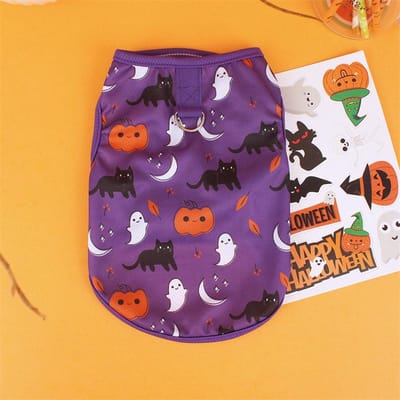 Vêtements pour chien de compagnie pour chien Costume pour animal de compagnie Vêtements pour petits chiens Gilet pour chat T-shirts Chihuahua Vêtements pour chiots cool pour chaton Halloween XXL
