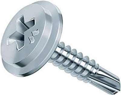 Zelfborende verzinkte metalen schroeven FFLL CR type Drillex (maat 4,2 x 13 mm), 500 stuks