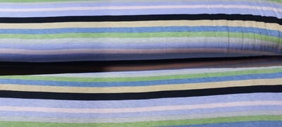 Viscose Tricot Stof Bedrukt - Strepen Multicolor - 1 Meter