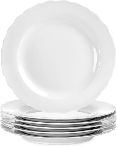 Dinerbord Porselein MONA 24,5 cm 6 stuks - Borden - Bord