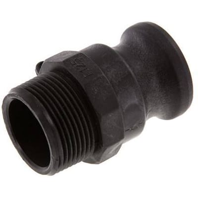 Camlock DN 32 (1 1/4'') Koppeling PolypropyleenR 1 1/4'' met buitendraad Type F MIL-C-27487