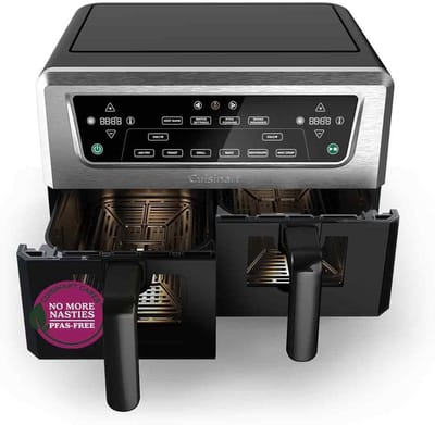 Airfryer Dubbel - Heteluchtoven - Maaltijden Bereiden - Twee Lades - 10.4 Liter - Zwart